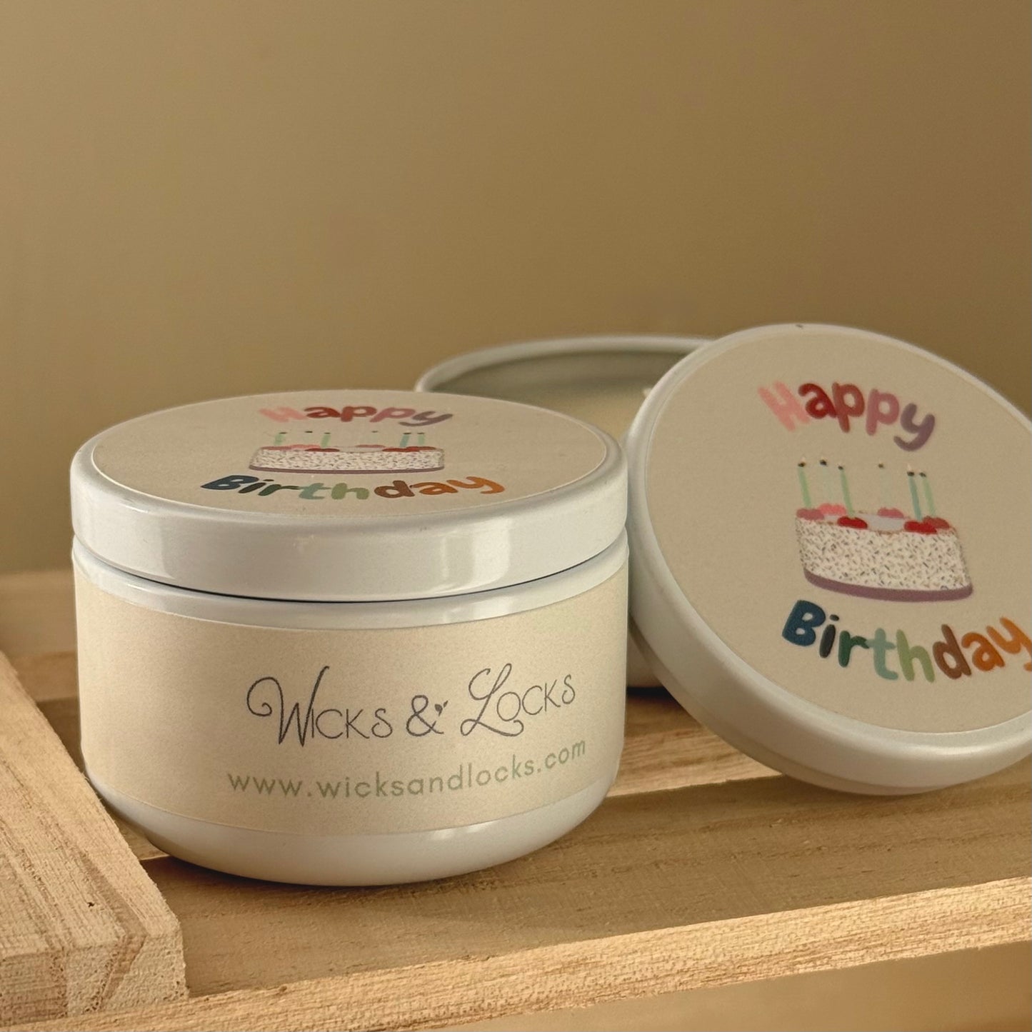 Mini Happy Birthday Candle