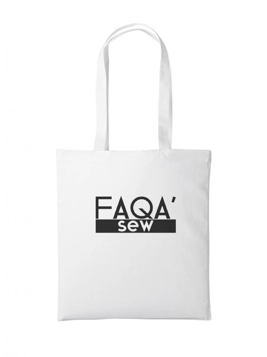 Faqa Sew | White Tote Bag | PARASCANDALO