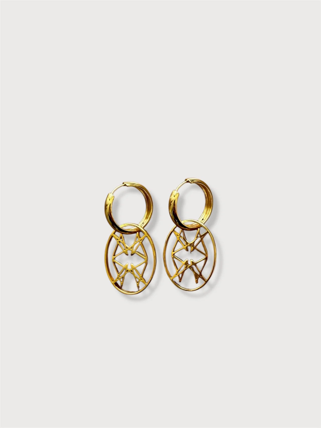 Monogram Hoop Earrings | PARASCANDALO