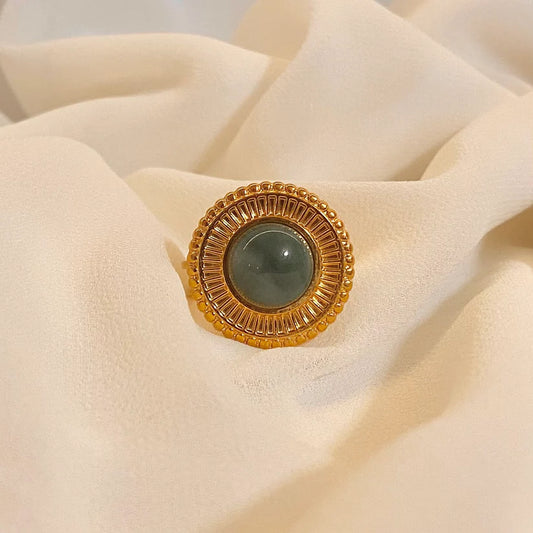 Soleya | Indian Agate | Adjustable Ring