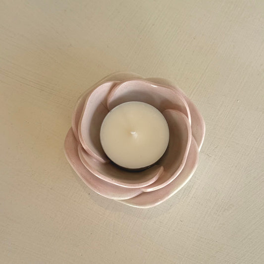Peony | Tealight Candle Holder | Plaster Alchemy