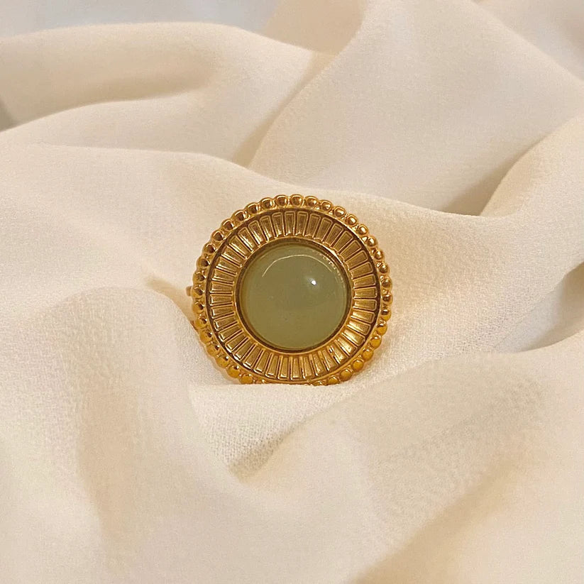 Soleya | Green Aventurine | Adjustable Ring