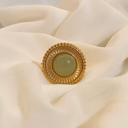 Soleya | Green Aventurine | Adjustable Ring
