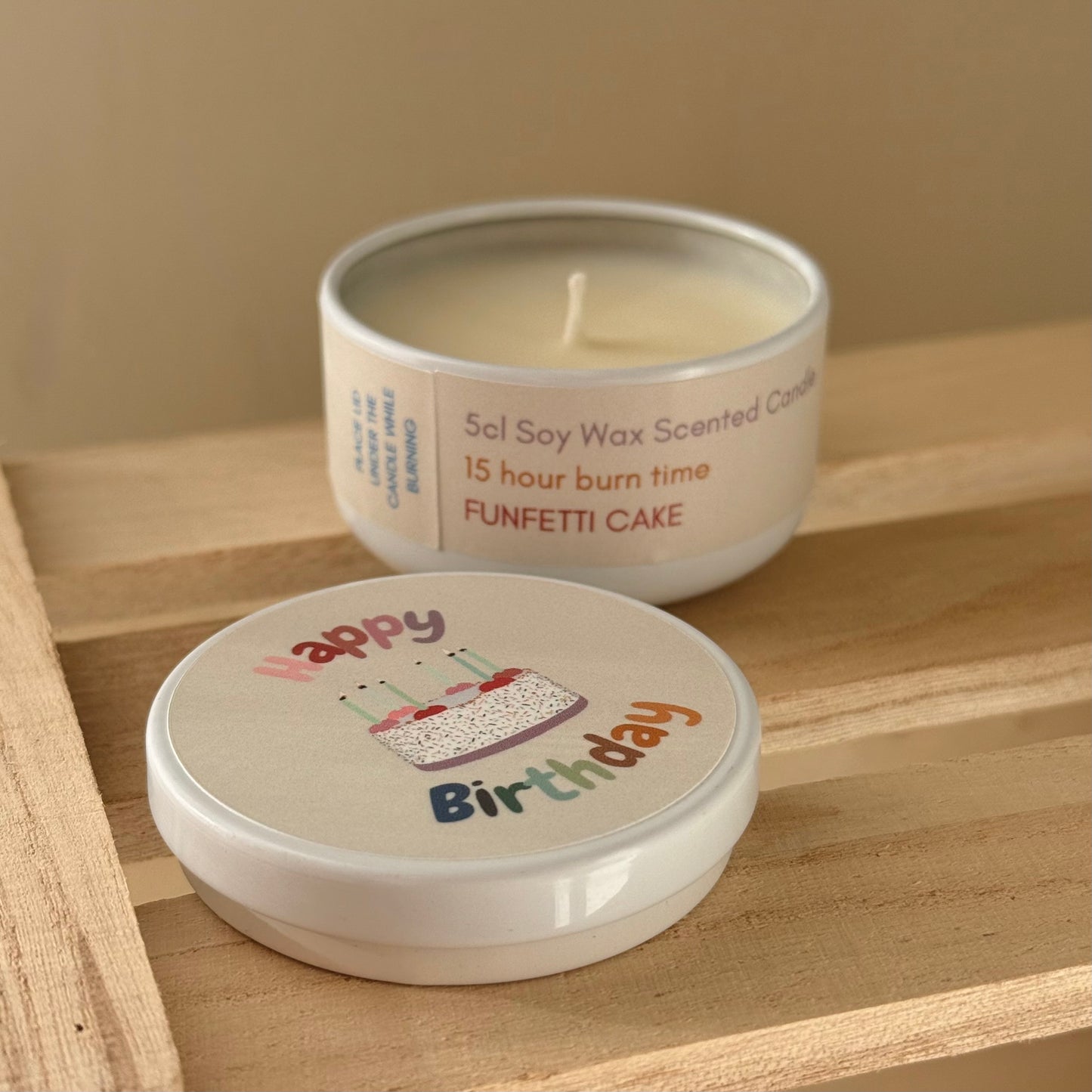 Mini Happy Birthday Candle