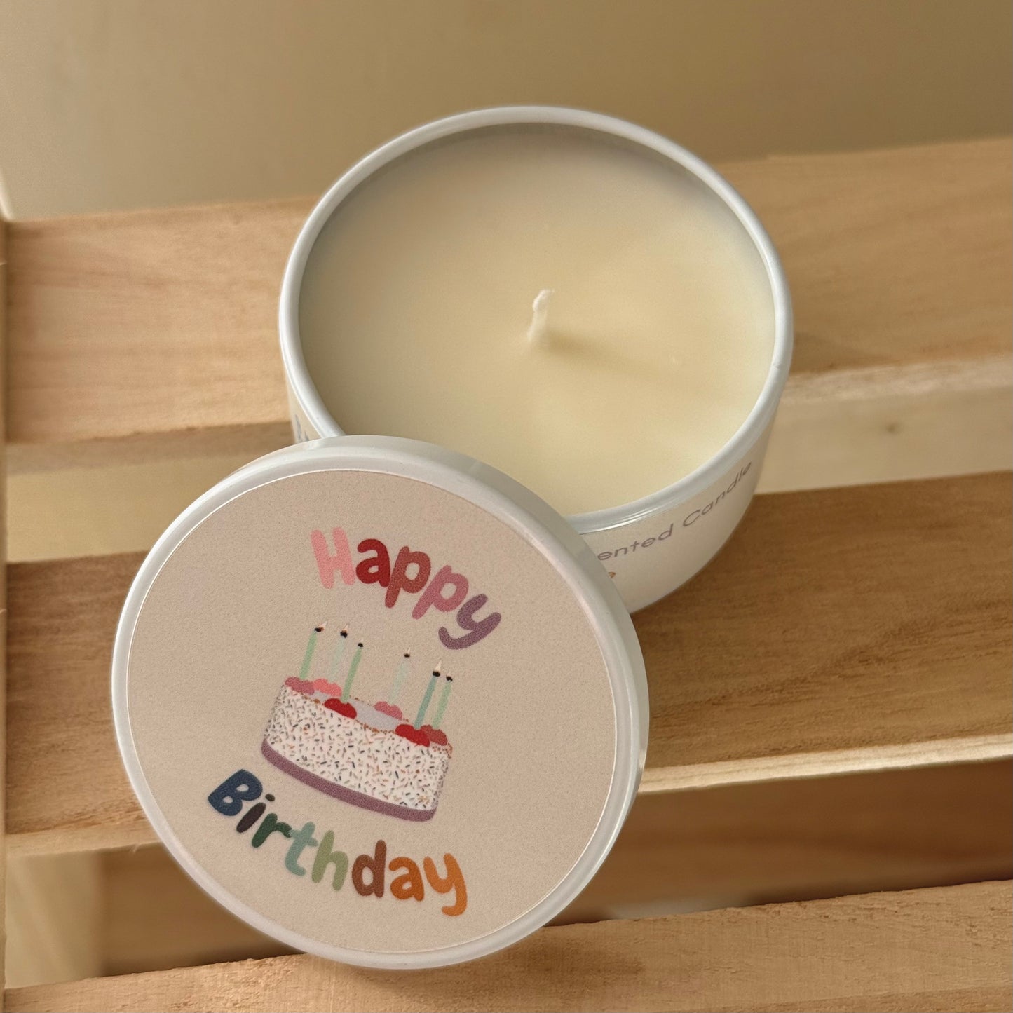Mini Happy Birthday Candle