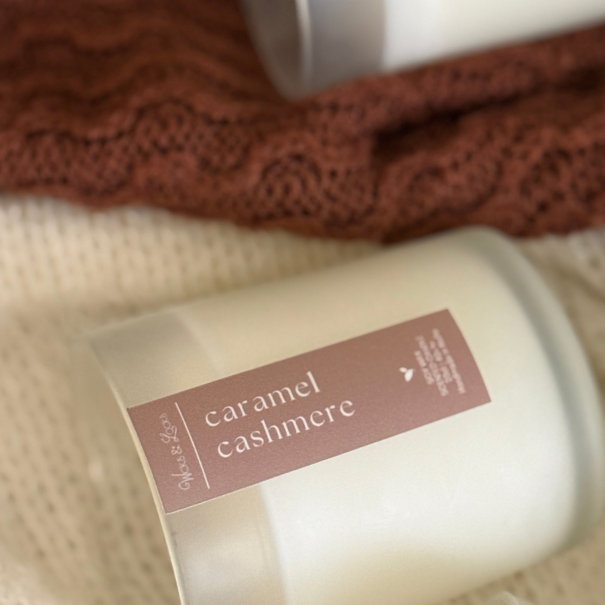 Caramel Cashmere | Scented Candle | Autumn Collection | Wicks & Locks | Handmade in Malta