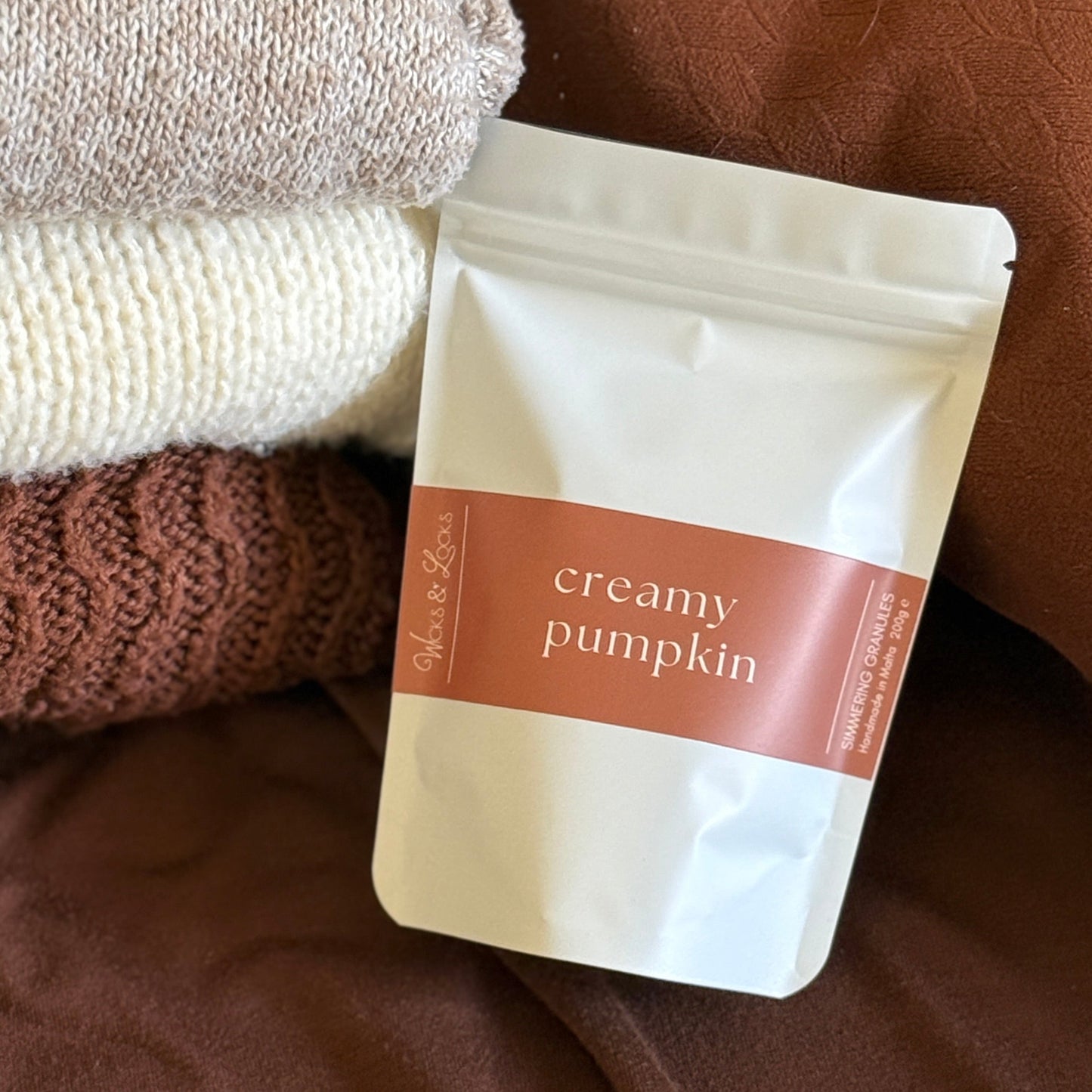 Creamy Pumpkin | Simmering Granules | Wicks & Locks Malta