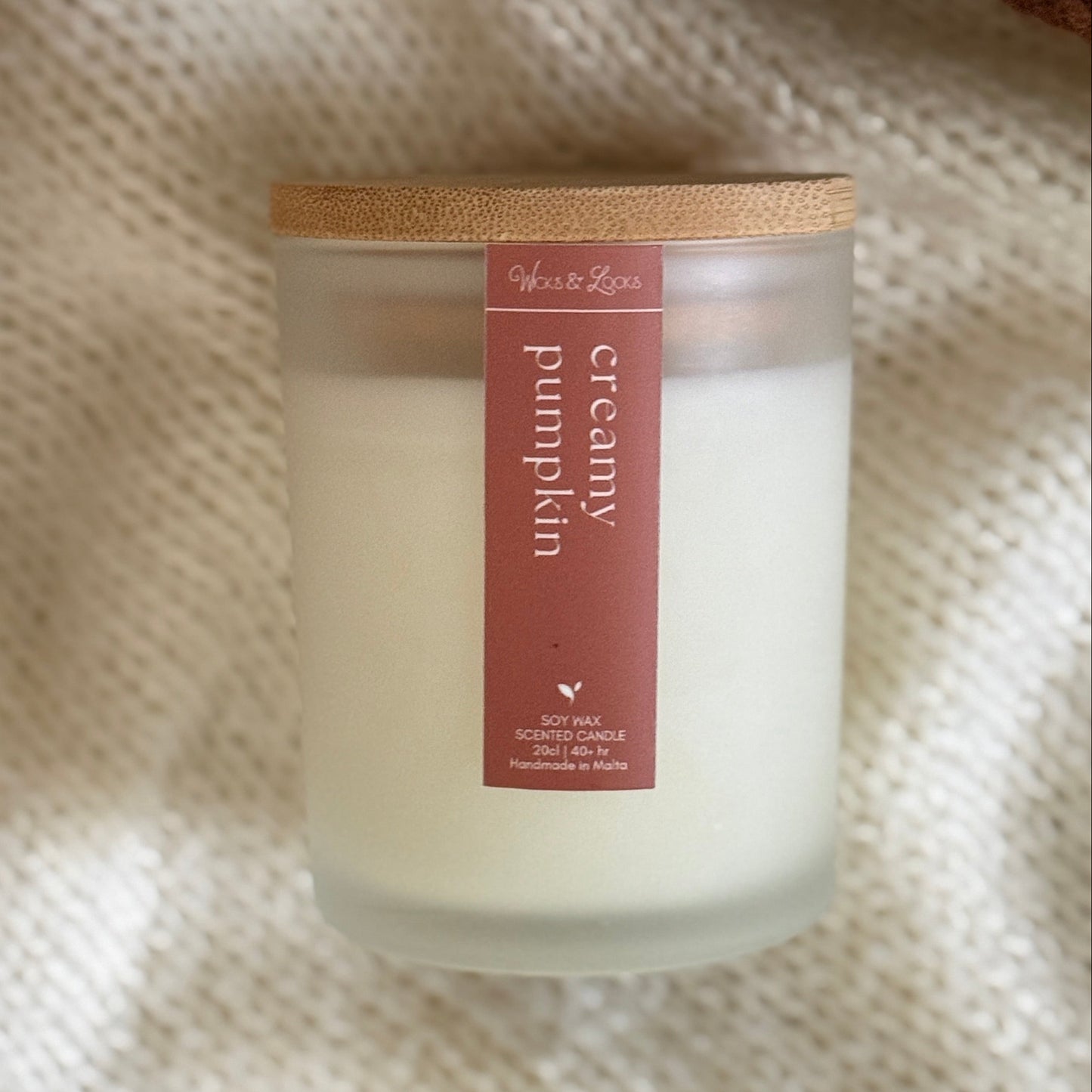 Creamy Pumpkin | Scented Candle | Autumn Collection | Wicks & Locks | Handmade in Malta
