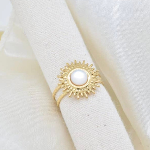 Celestial | Mother Of Pearl | Adjustable Ring