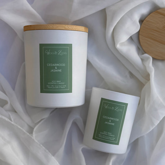 NEW | Cedarwood & Jasmine | Luxury Scented Candle