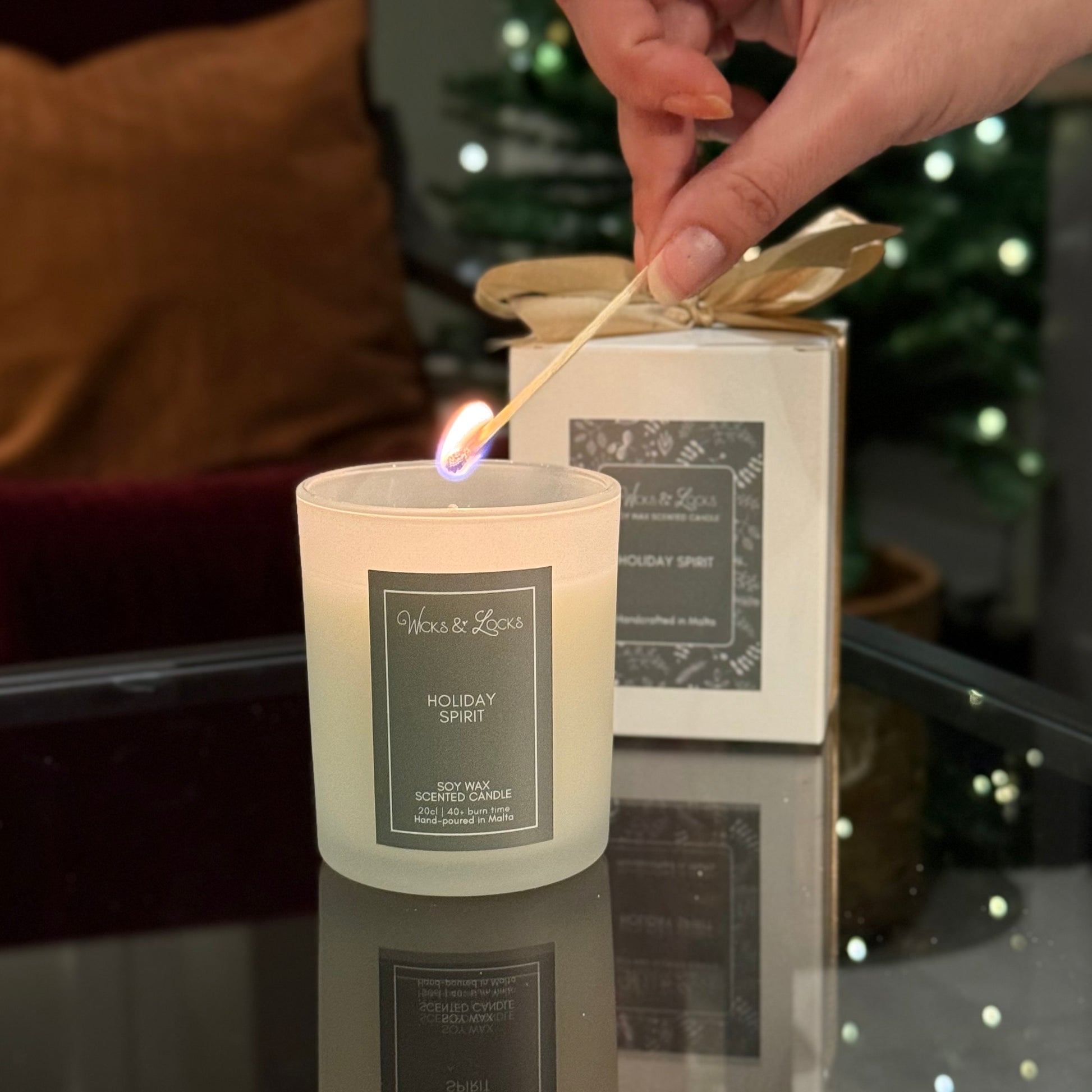 Holiday Spirit | Luxury Scented Candle | Festive Collection | Christmas Gift
