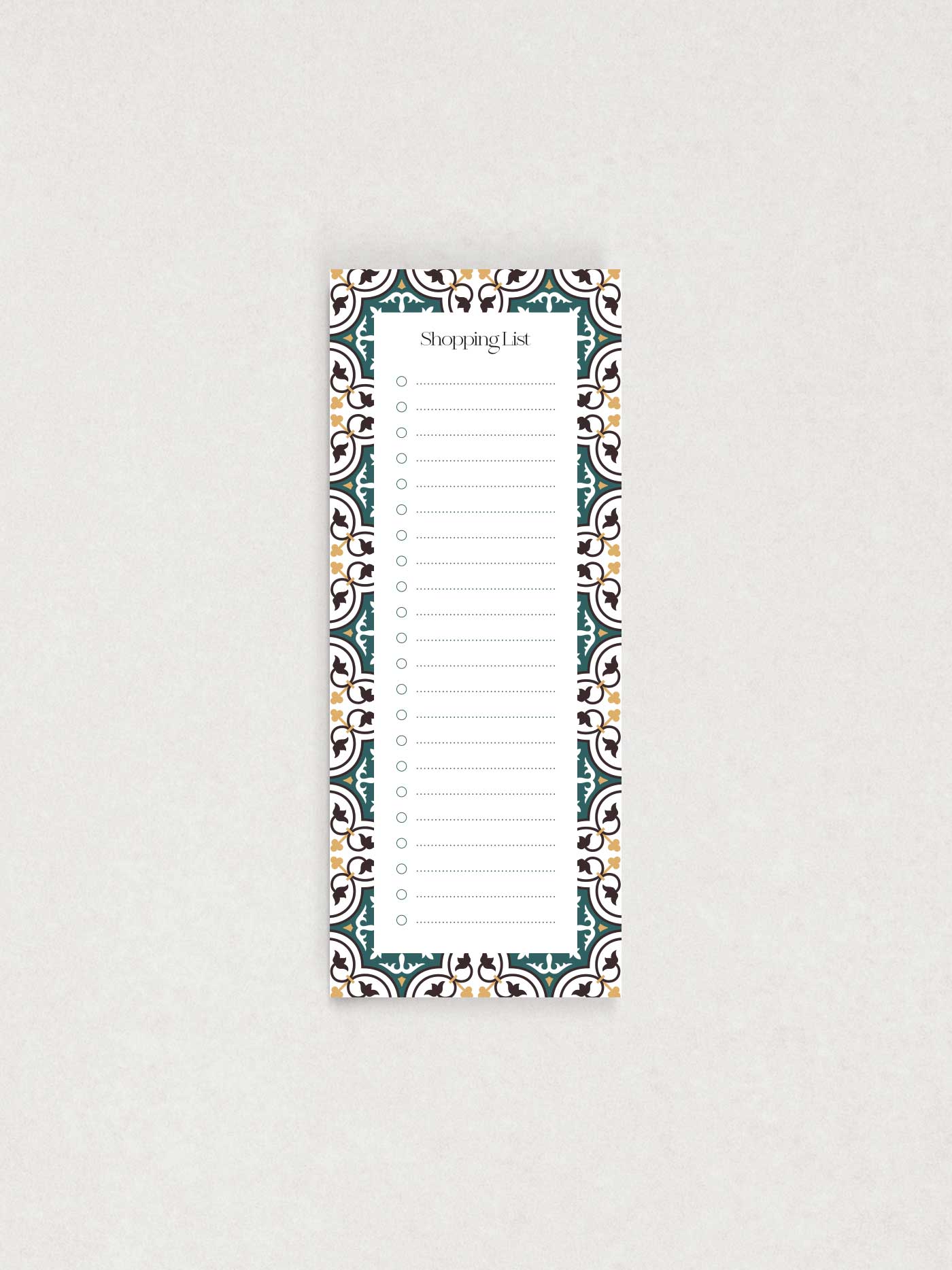 Hadrani Shopping List | MADUMA