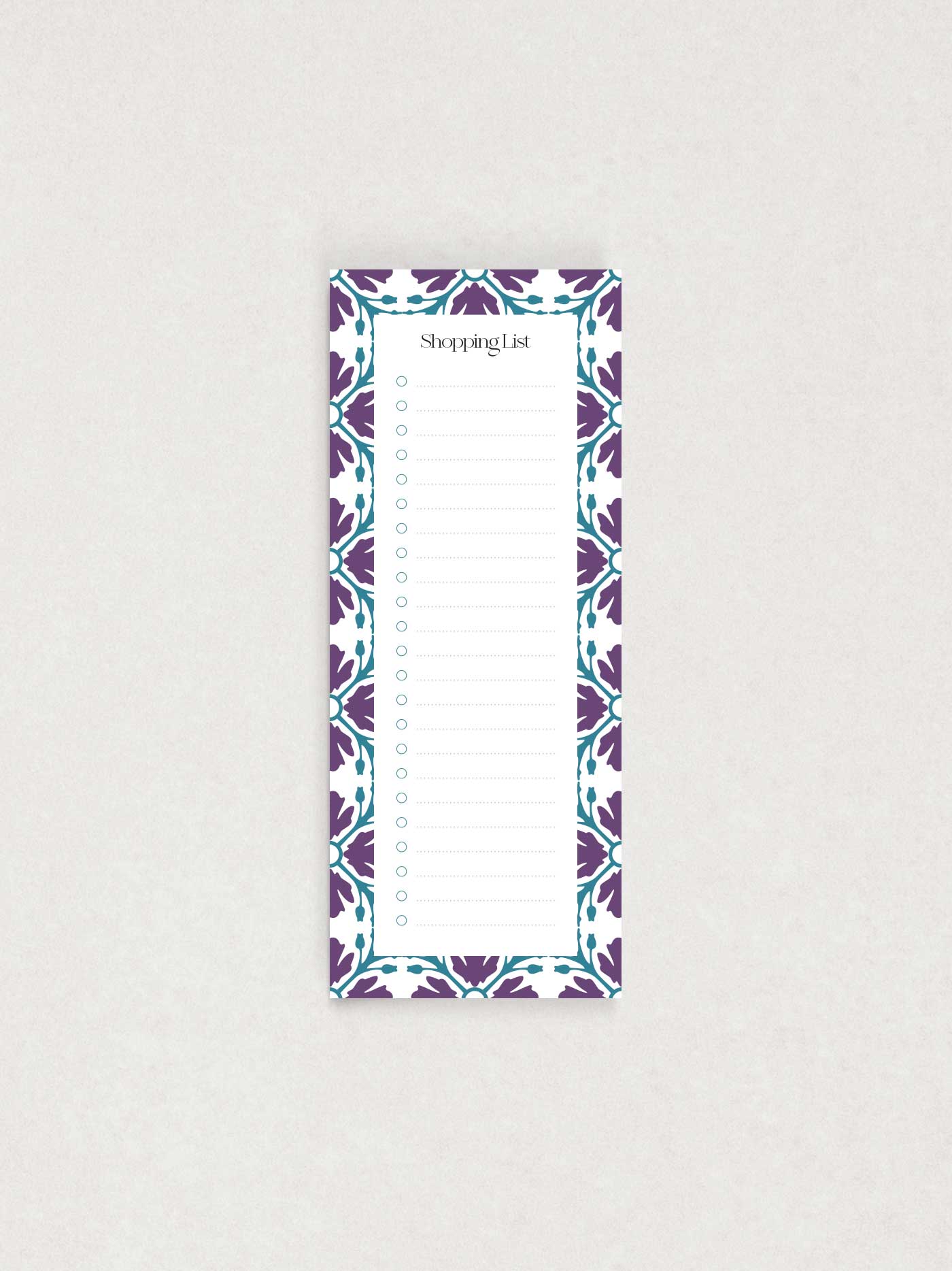 Vjola Shopping List | MADUMA