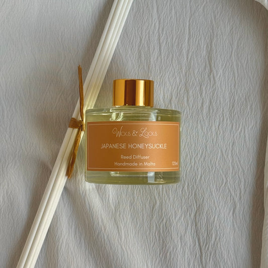 Japanese Honeysuckle | Reed Diffuser | Wicks & Locks | Malta