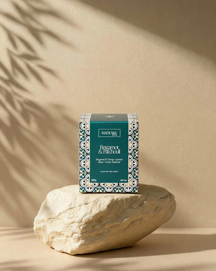 MADUMA® Scented Candle - Bergamot & Patchouli