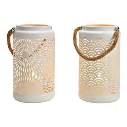 Metal Lantern | White | Large | Wicks & Locks
