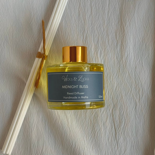 Midnight Bliss | Reed Diffuser | Wicks & Locks | Malta
