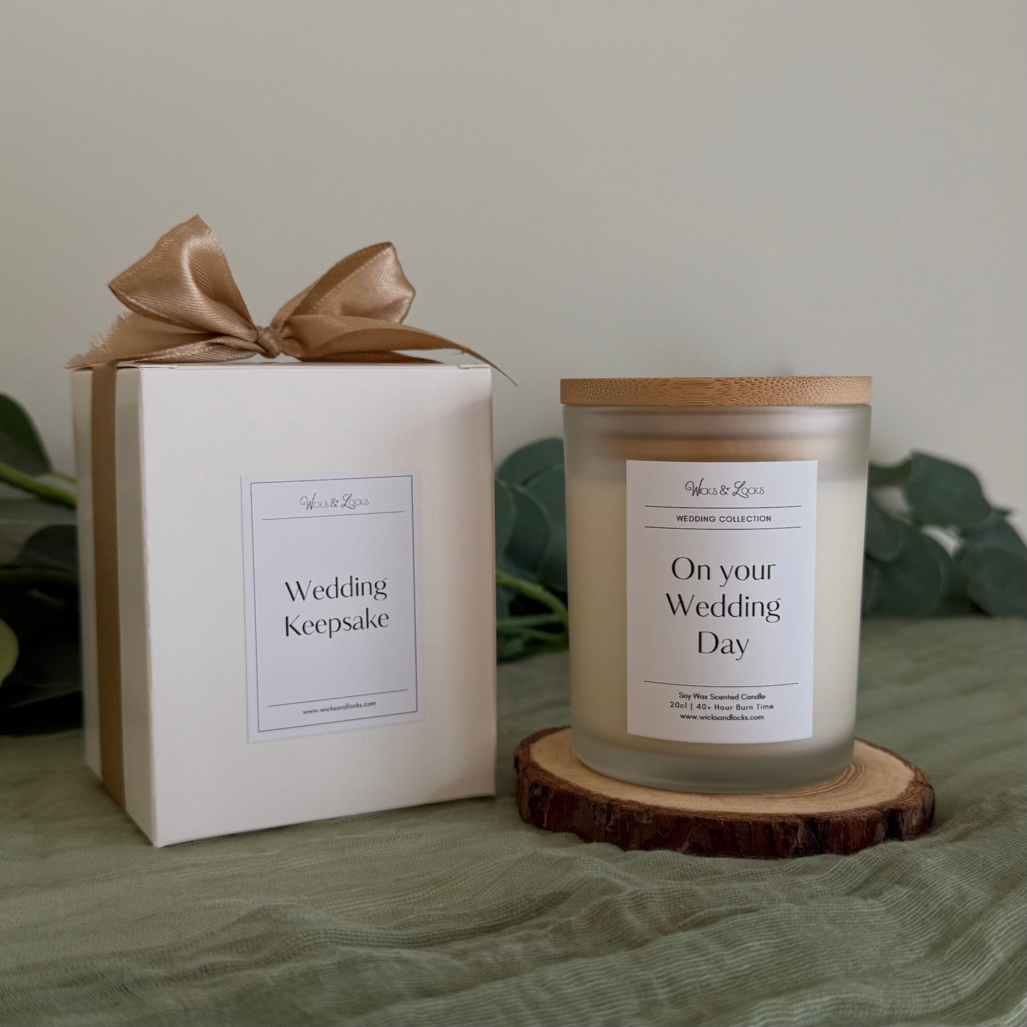 On your Wedding Day | Luxury Scented Candle | Wedding Collection | Wicks & Locks | Malta