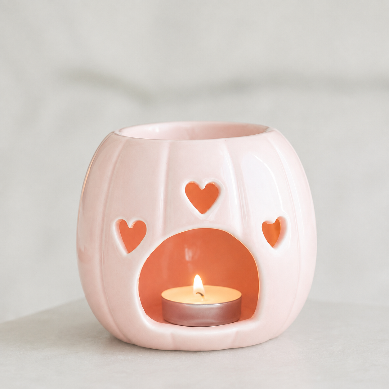 Pink Pumpkin | Fragrance Lamp Back | Autumn Collection | Wicks & Locks Malta