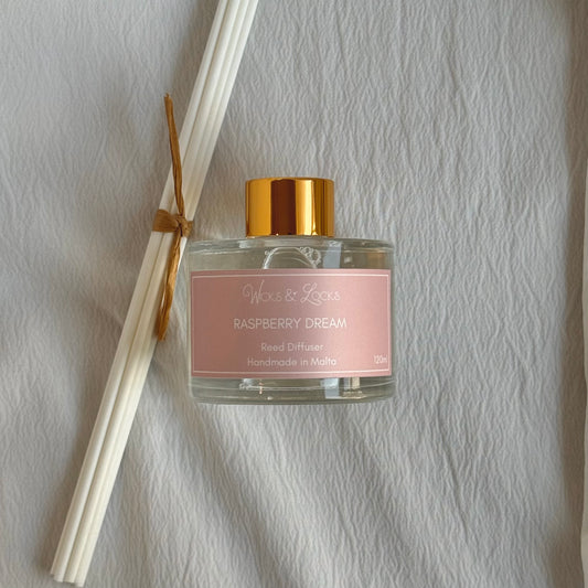 Raspberry Dream | Reed Diffuser | Wicks & Locks | Malta