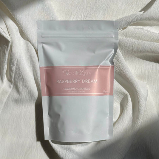 Raspberry Dream | Simmering Granules | Wicks & Locks | Malta