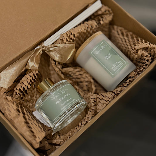scented candle and reed diffuser gift set christmas home gift box
