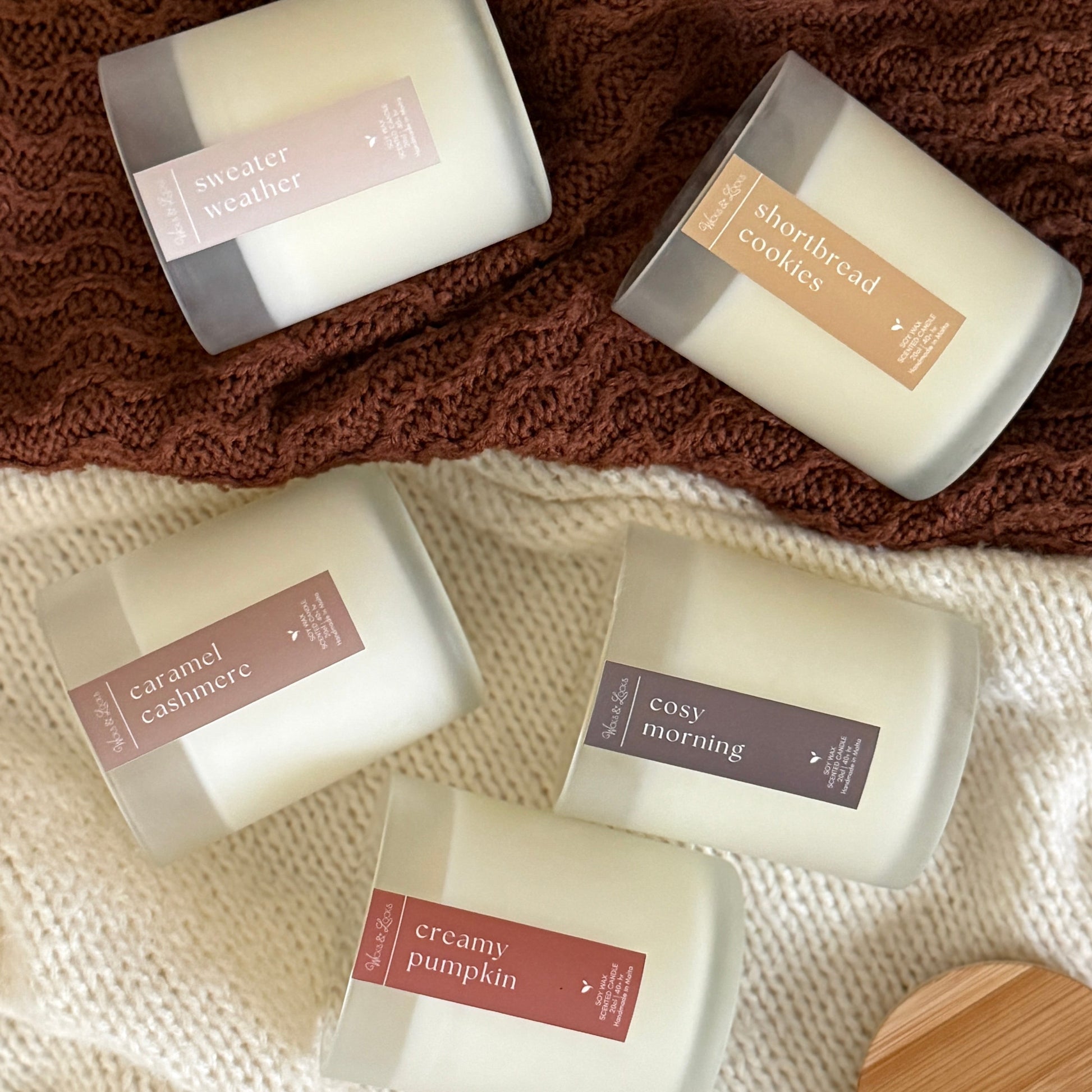 Scented Candles | Autumn Collection | Wicks & Locks | Handmade in Malta