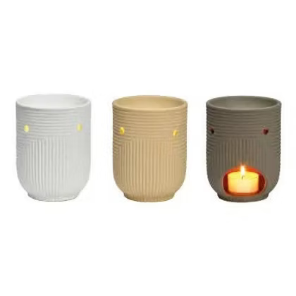 Striped Brown | Fragrance Lamp | Wicks & Locks