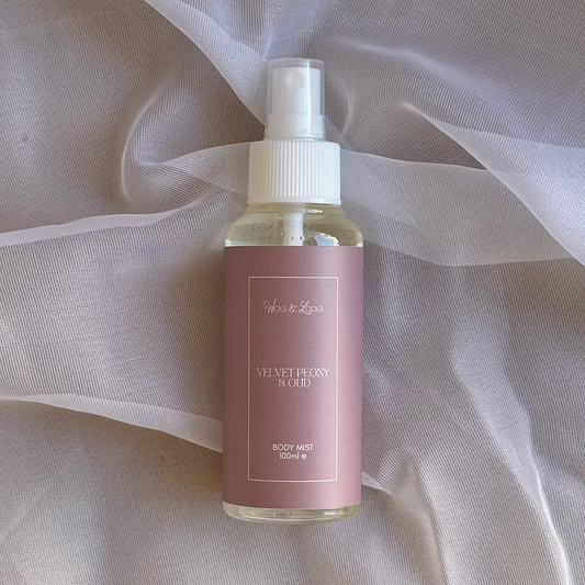 Velvet Peony & Oud  | Body Mist | Wicks & Locks | Malta