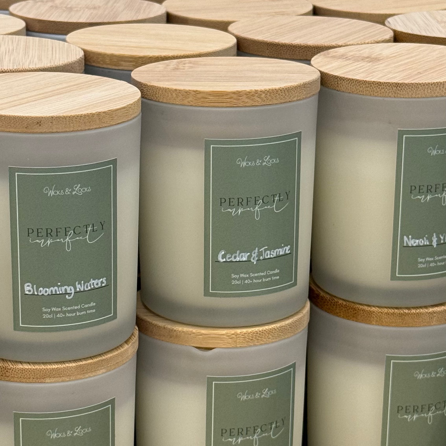 perfectly imperfect scented candles