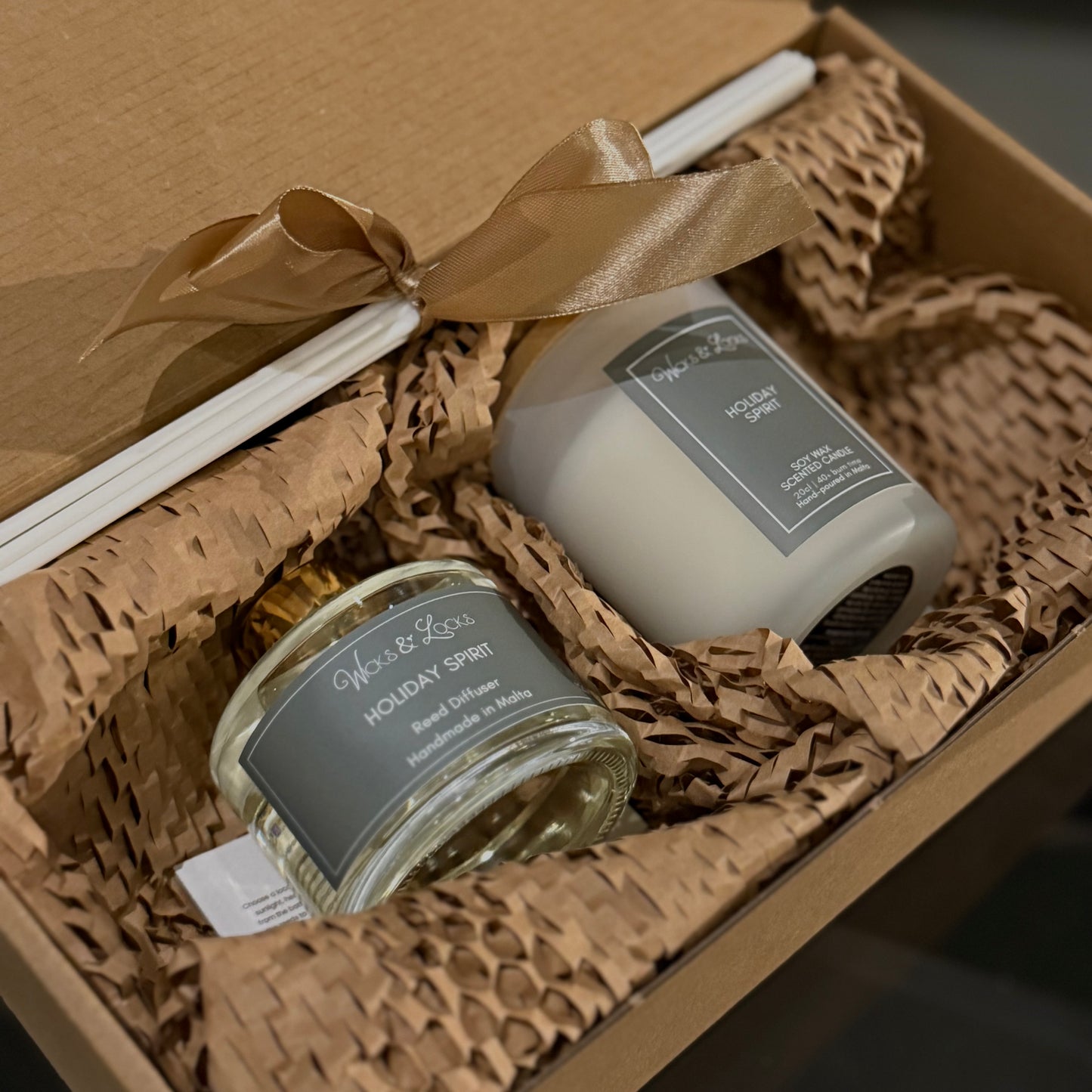 scented candle and reed diffuser gift set christmas home gift box