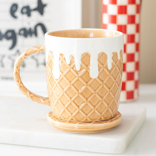 Waffle | Mug & Coaster Set